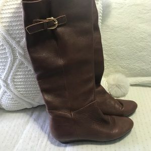 Brown Steve Madden Intyce Knee High Boots